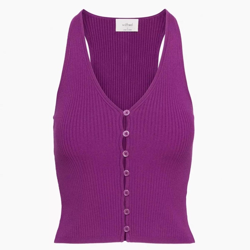 NWT Wilfred Aritzia Affinity Top Wild Berry Purple